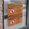 Signmission Hazardous Authorized Personnel Bilingual OSHA Warning Sign, Vinyl Decal, 7in W x 10in L, 2PK OS-2PACK-WS-D-710-L-12632 - alternate 3